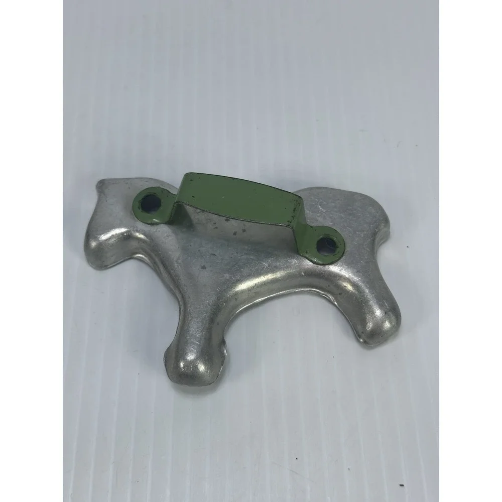 Vintage Horse Cookie Cutter Metal‎ Green Metal Handle Gingerbread Man Round